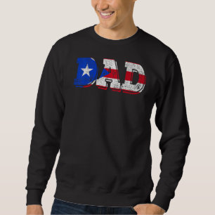 Puerto Rico Flag Vatertag Pride Puerto Rico D Sweatshirt