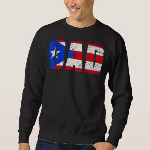 Puerto Rico Flag Vatertag Pride Puerto Rico D Sweatshirt