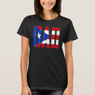 Puerto Rico Flag Vatertag Pride Puerto Rico D T-Shirt