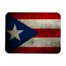 Puerto Rico Flag Vintag Custom