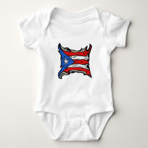 Puerto Rico Flag von Reggaeton Baby Strampler