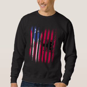 Puerto Rico-Flagge Albanien Gewachsene Länderflagg Sweatshirt