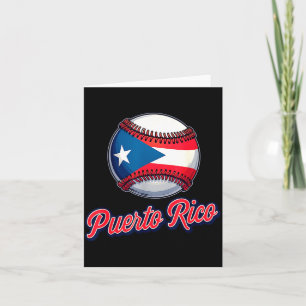 Puerto Rico Flagge Baseball Clic Inselstolz Karte