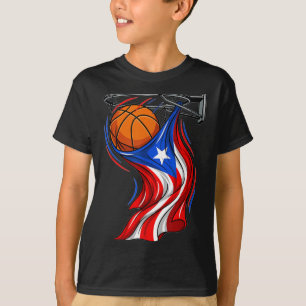 Puerto Rico Flagge Basketballkorb Netz Schwirren G T-Shirt