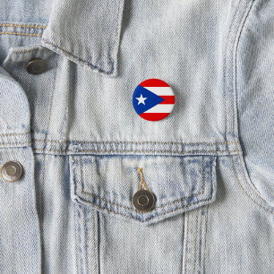 Puerto Rico-Flagge Button