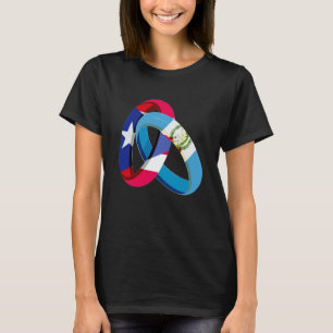 Puerto Rico Flagge Guatemala Gewachsen Ring Ehe Ho T-Shirt