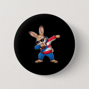 Puerto Rico-Flagge Hase puerto-ricanischer Hase Button