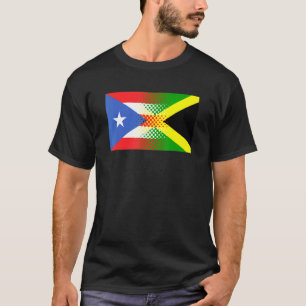 Puerto-Rico-Flagge Jamaika Puerto Rico T-Shirt