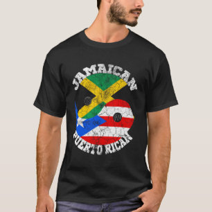 Puerto-Rico-Flagge Jamaikas Puerto Jamaika T-Shirt