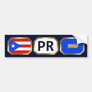 Puerto Rico Flagge Karte Code Aufkleber Autoaufkleber