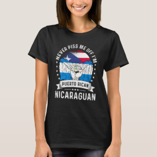 Puerto Rico-Flagge Nicaragua Gewachsen Humor Stolz T-Shirt