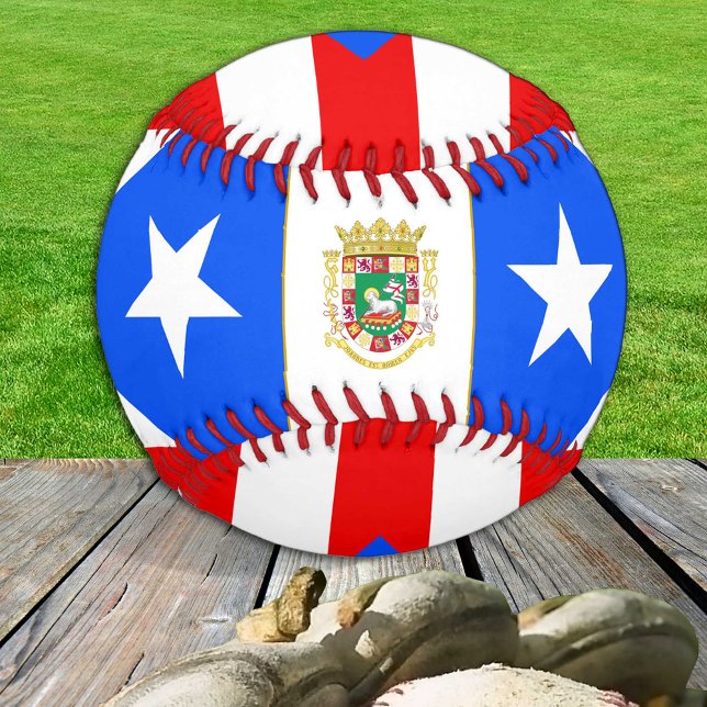 Puerto-Rico-Flagge, Puerto Rico/Baseball-Bälle Baseball (Von Creator hochgeladen)