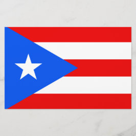 Puerto-Rico-Flagge (Puerto Rico) Briefpapier