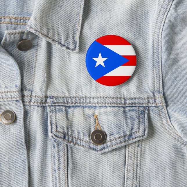 Puerto-Rico-Flagge (Puerto Rico) Button (Beispiel)