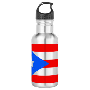 Puerto-Rico-Flagge (Puerto Rico) Edelstahlflasche