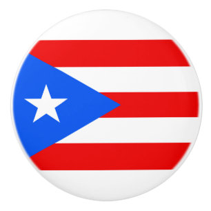 Puerto-Rico-Flagge (Puerto Rico) Keramikknauf