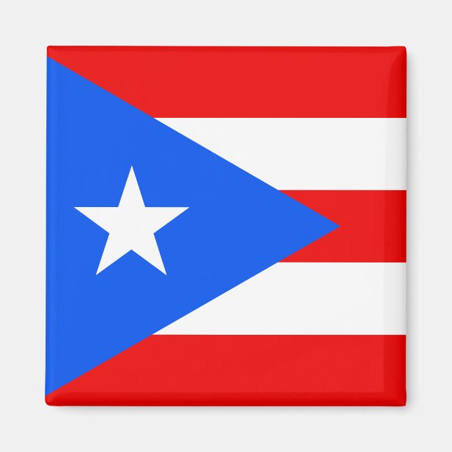 Puerto-Rico-Flagge (Puerto Rico) Magnet (Vorne)