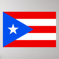 Puerto-Rico-Flagge (Puerto Rico) Poster