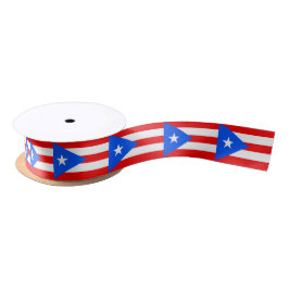 Puerto-Rico-Flagge (Puerto Rico) Satinband
