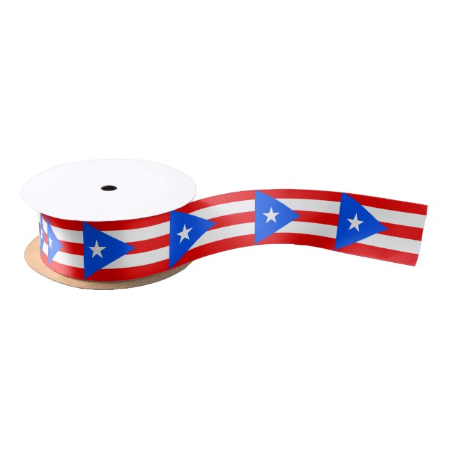 Puerto-Rico-Flagge (Puerto Rico) Satinband (Spule)
