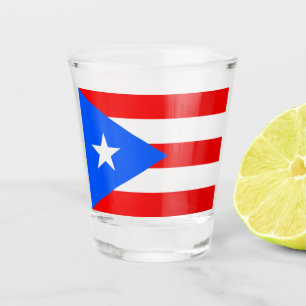 Puerto-Rico-Flagge (Puerto Rico) Schnapsglas