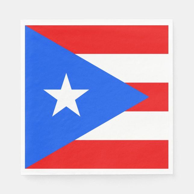 Puerto-Rico-Flagge (Puerto Rico) Serviette (Vorderseite)