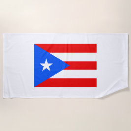 Puerto-Rico-Flagge (Puerto Rico) Strandtuch
