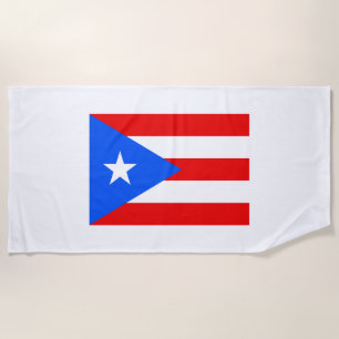 Puerto-Rico-Flagge (Puerto Rico) Strandtuch