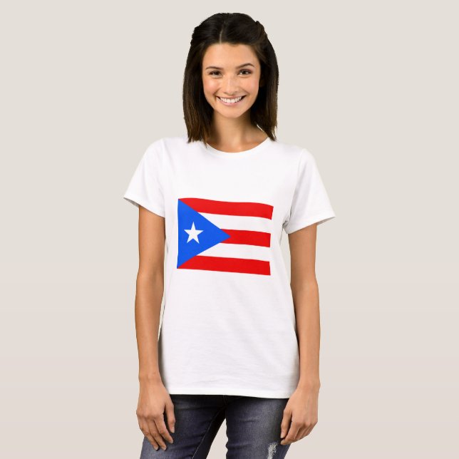 Puerto-Rico-Flagge (Puerto Rico) T-Shirt (Vorne ganz)