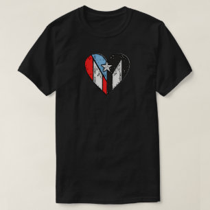 Puerto-Rico-Flaggen   Boricua Heart, Puerto Rico T-Shirt