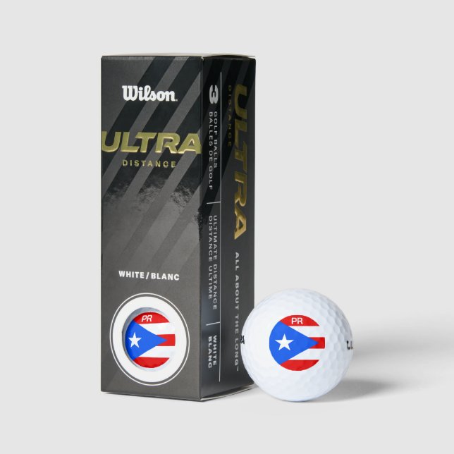 Puerto Rico Flaggen Custom Golf Set Geschenkboxen Golfball (Verpackungen)