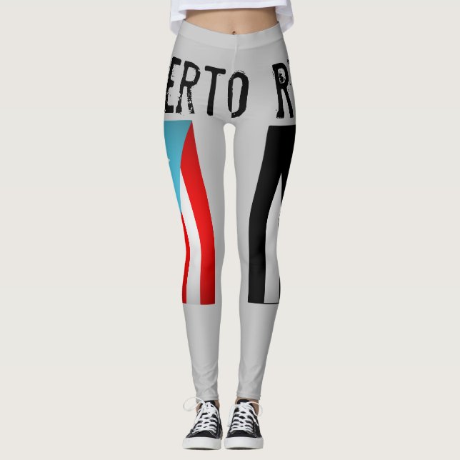 Puerto-Rico-Flaggen  Leggings (Vorderseite)