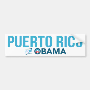 Puerto Rico für Barack Obama Biden Autoaufkleber