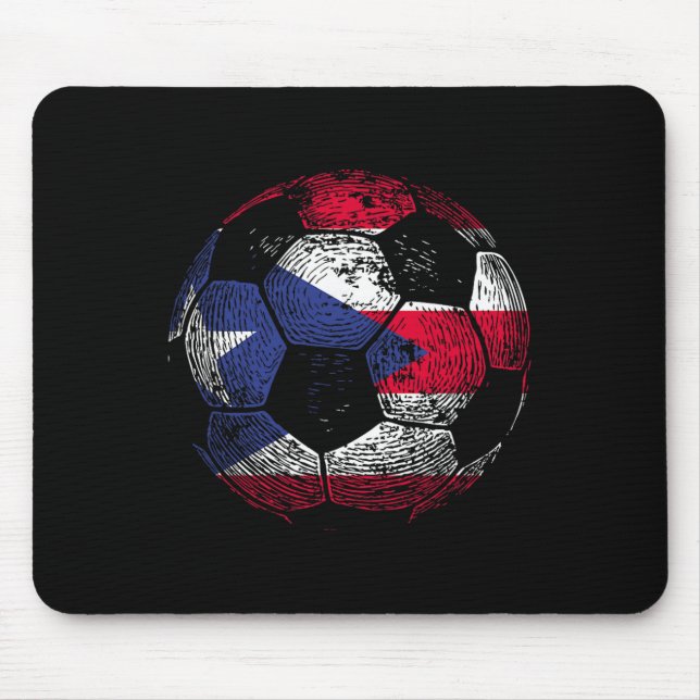 Puerto Rico Fußball  Mousepad (Vorne)