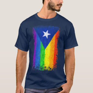 Puerto Rico Gay Pride Flag Regenbogen Gay Pride T-Shirt