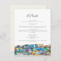 PUERTO RICO Gebäude Skyline - Detailkarte