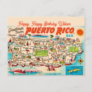 Puerto Rico Geburtstagsgruß Postkarte