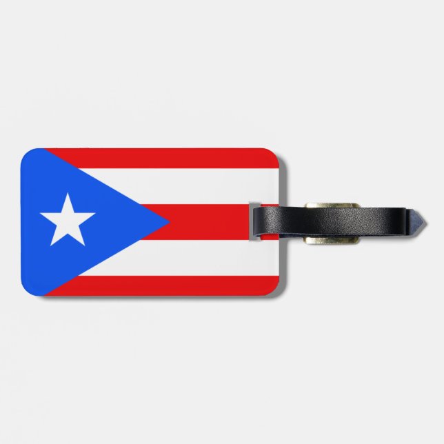 Puerto Rico Gepäckanhänger (Rückseite horizontal)
