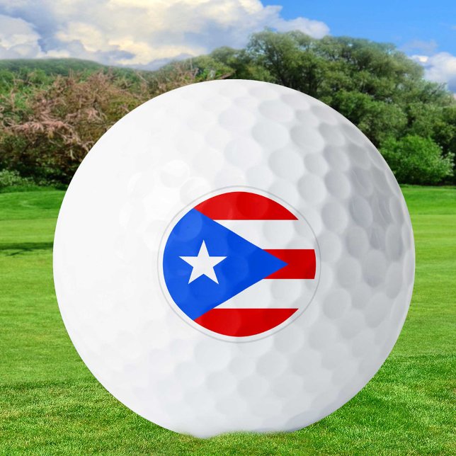 Puerto Rico Golf Balls, Flaggengolfer / Patrioten Golfball (Von Creator hochgeladen)
