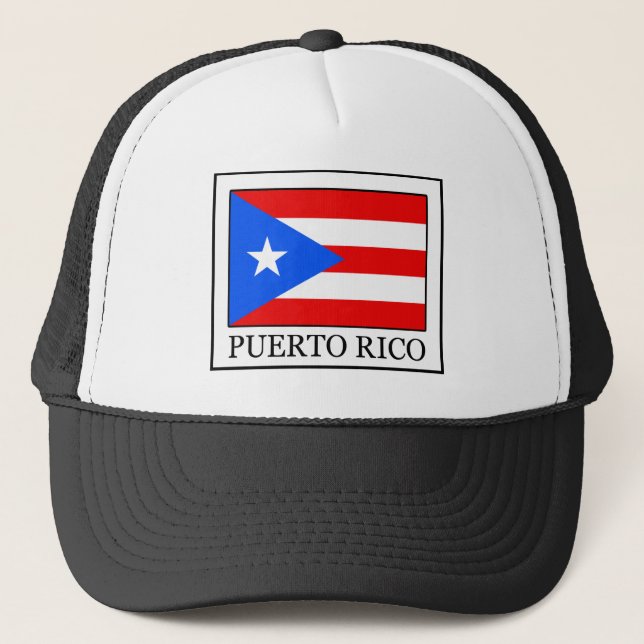Puerto Rico hat Truckerkappe (Vorderseite)