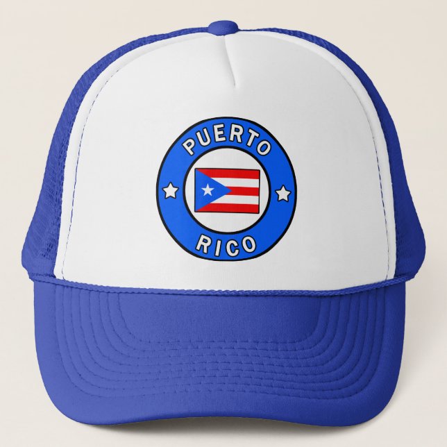 Puerto Rico hat Truckerkappe (Vorderseite)