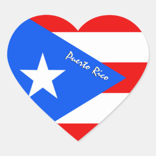 Puerto Rico Herz, patriotische puerto-ricanische F Herz-Aufkleber