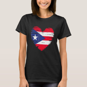 Puerto Rico Herz Puerto Rico Flag Puerto Rico Pri T-Shirt