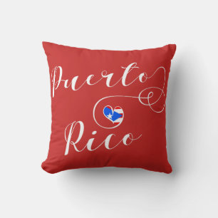 Puerto Rico Herzenflagge, Puerto Rico Kissen