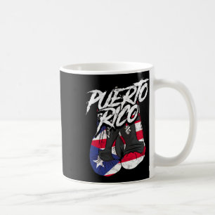 Puerto Rico in Boxhandschuhen - Hispanic Boxing Fi Kaffeetasse