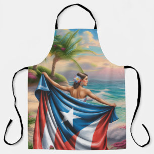 Puerto Rico Inselfrau Schürze
