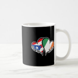 Puerto Rico Irland Flagge Halb Puerto Rico Halb Ir Kaffeetasse
