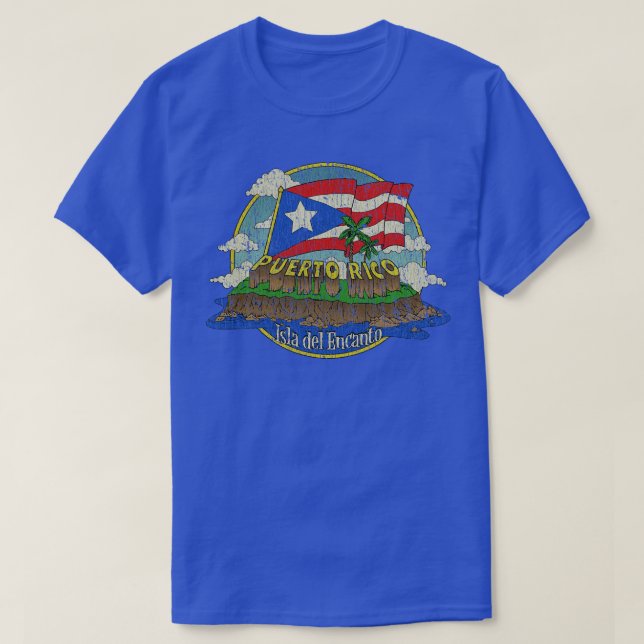 Puerto Rico Isla del Encanto 1898 T-Shirt (Design vorne)