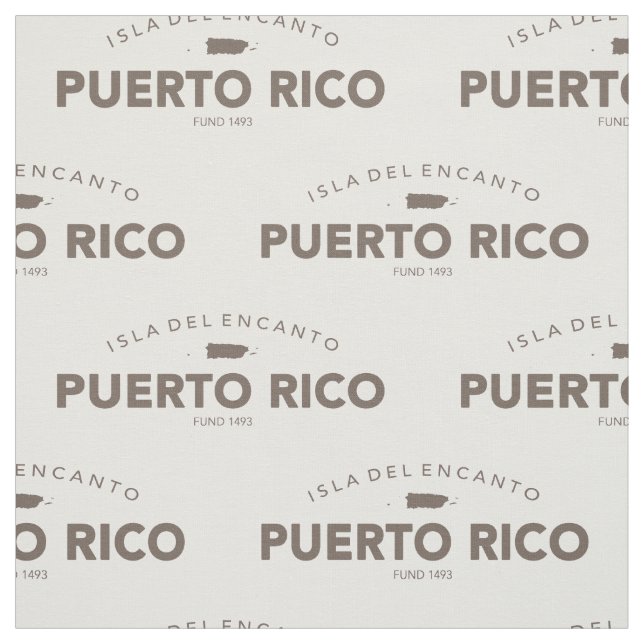 Puerto Rico, Isla Del Encanto Stoff (Muster)