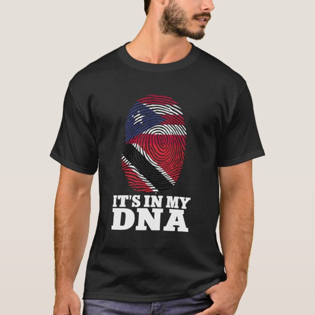 Puerto Rico ist in meiner DNA-Flagge Trinidad und  T-Shirt (Vorderseite)